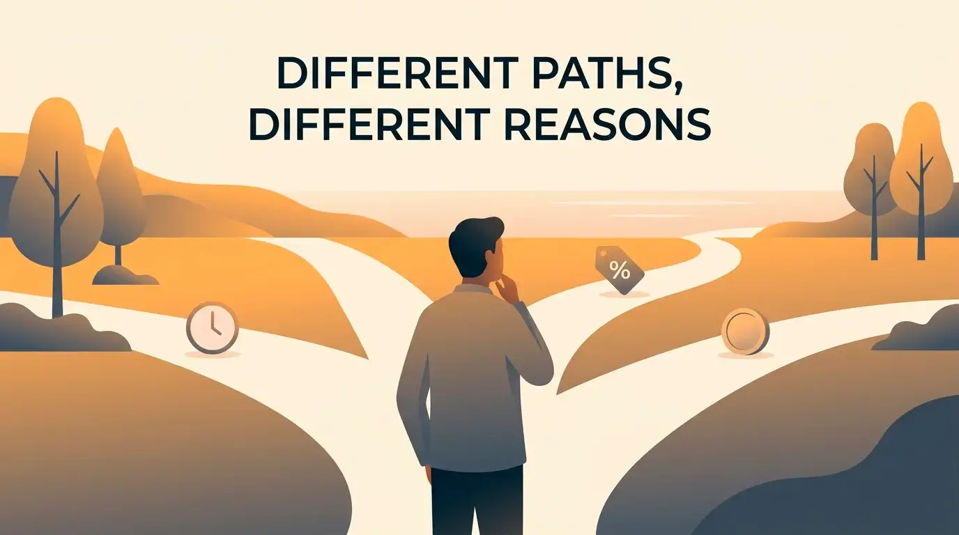 Illustration representing the different motivations UK players have for seeking offshore casinos