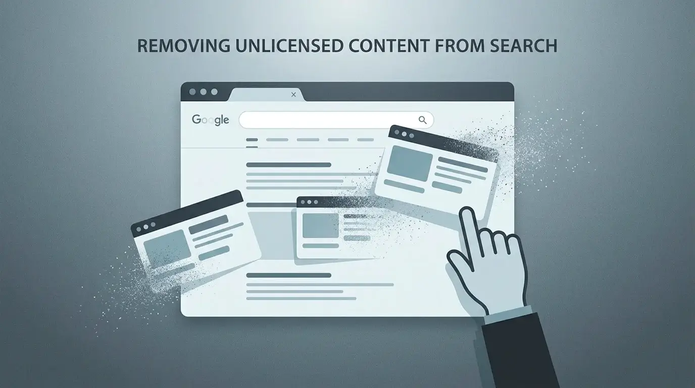 UK regulator enforcement concept removing unlicensed gambling sites from search results